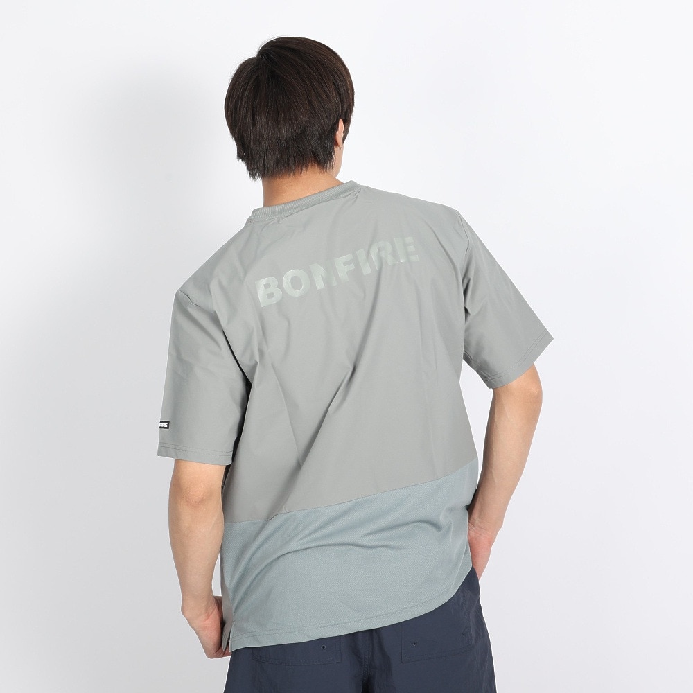 ボンファイア（Bonfire）（メンズ）BACKMESH 半袖Tシャツ 20BNF3SEG2279 GRY グレー