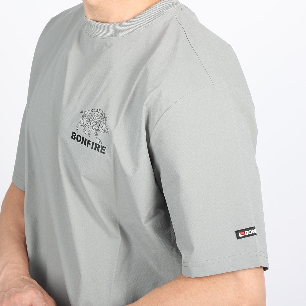 ボンファイア（Bonfire）（メンズ）BACKMESH 半袖Tシャツ 20BNF3SEG2279 GRY グレー