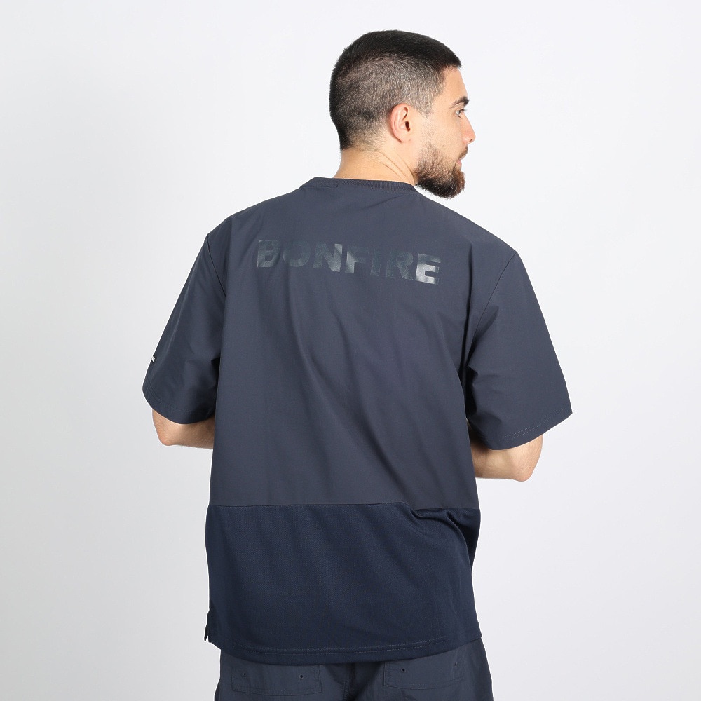 ボンファイア（Bonfire）（メンズ）BACKMESH 半袖Tシャツ 20BNF3SEG2279 NVY ネイビー