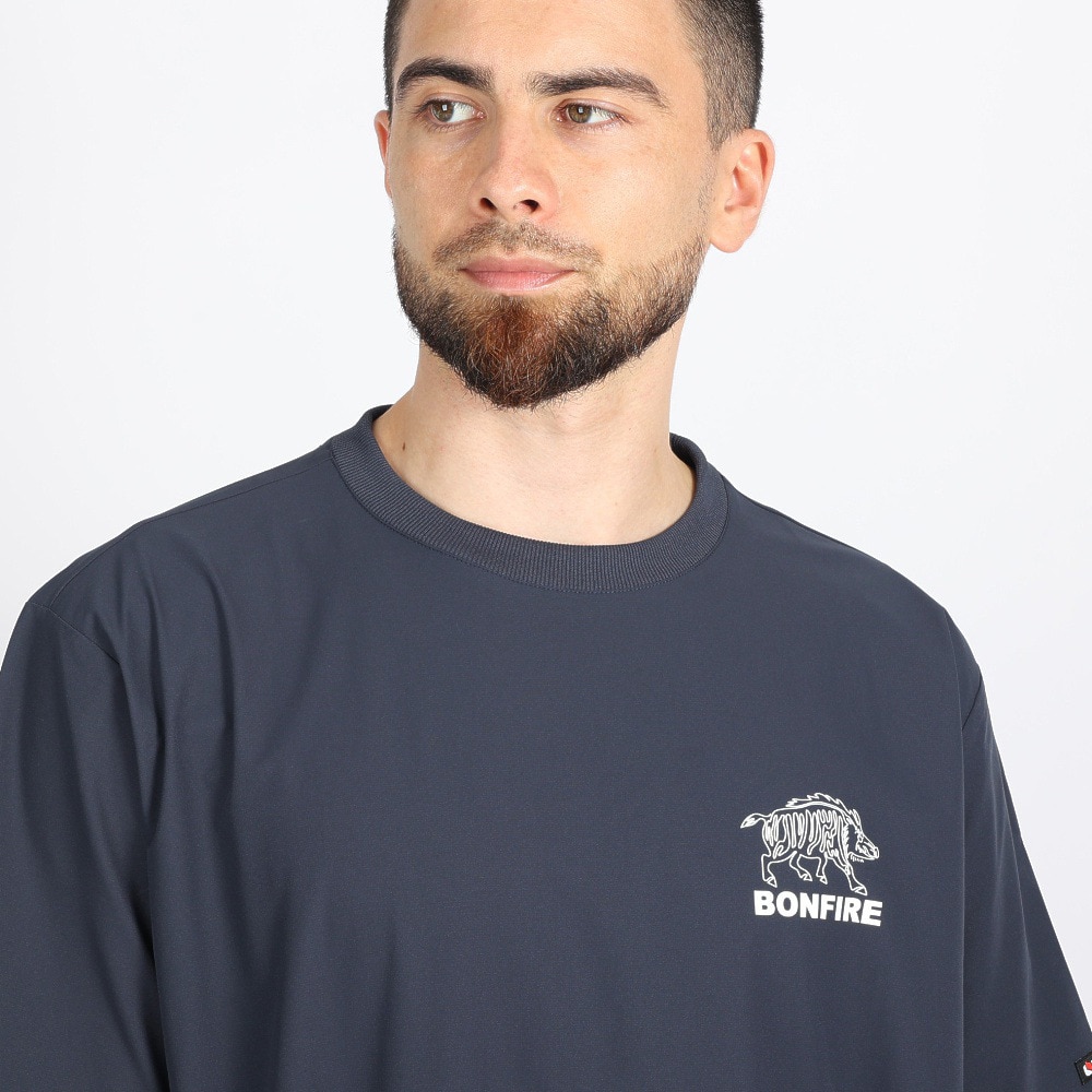 ボンファイア（Bonfire）（メンズ）BACKMESH 半袖Tシャツ 20BNF3SEG2279 NVY ネイビー