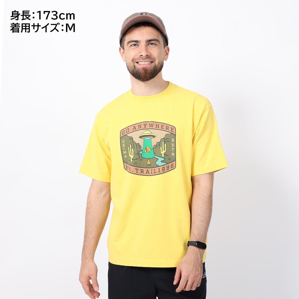ニューバランス（new balance）（メンズ）半袖Tシャツ MT1996 グラフィックTシャツ AMT35013-HCM イエロー