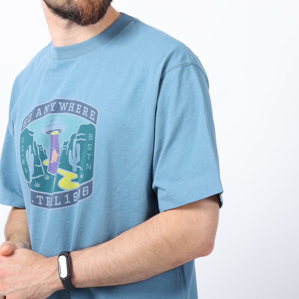 ニューバランス（new balance）（メンズ）半袖Tシャツ MT1996 グラフィックTシャツ AMT35013-SGD ブル―