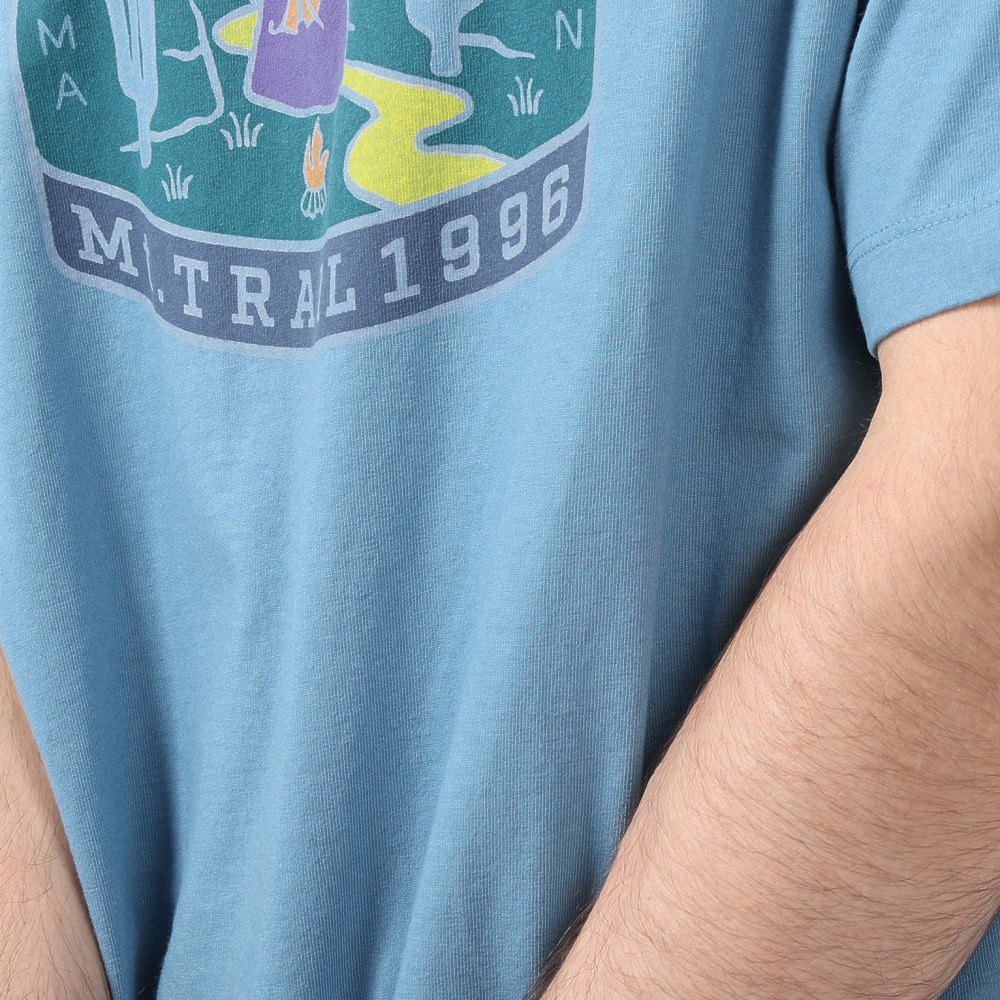 ニューバランス（new balance）（メンズ）半袖Tシャツ MT1996 グラフィックTシャツ AMT35013-SGD ブル―