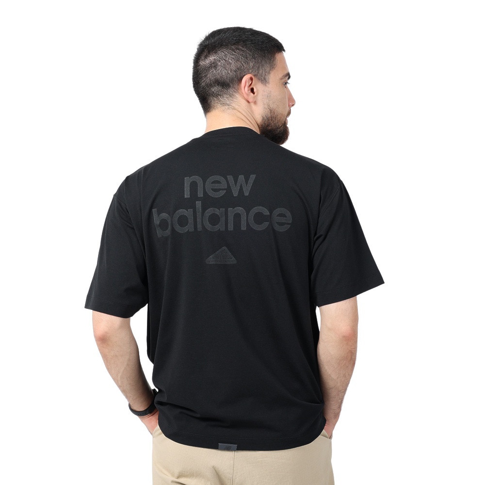 ニューバランス（new balance）（メンズ）ラッシュガード 半袖 Tシャツ 速乾 UVカット 紫外線対策 MT1996 AMT35016BK