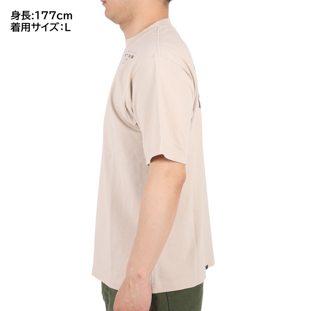 ニューバランス（new balance）（メンズ）半袖Tシャツ MT1996 バックグラフィックTシャツ AMT35018-TWF ベージュ