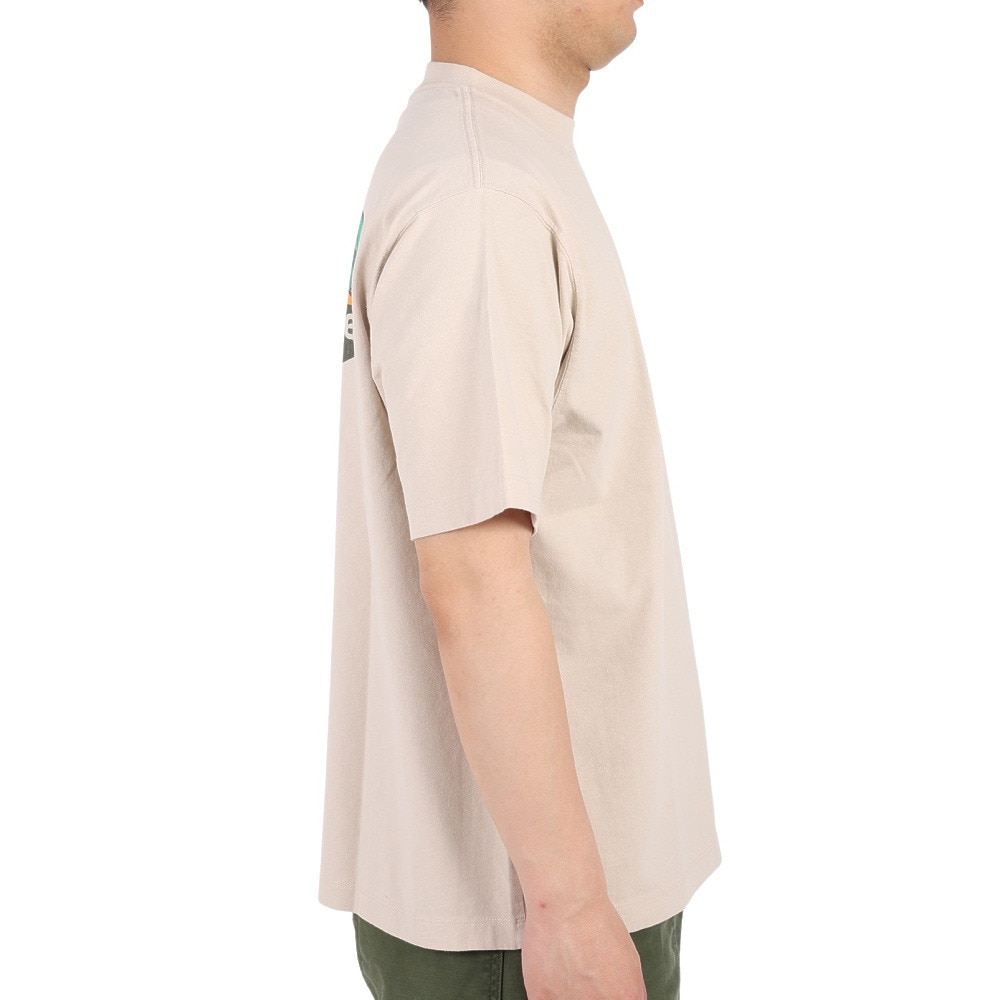 ニューバランス（new balance）（メンズ）半袖Tシャツ MT1996 バックグラフィックTシャツ AMT35018-TWF ベージュ