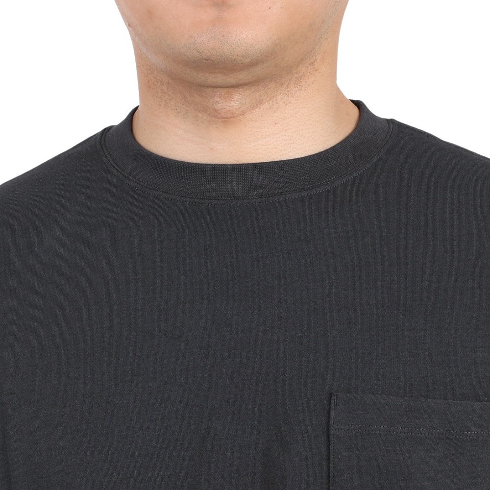 ニューバランス（new balance）（メンズ）半袖Tシャツ MT1996 ベースTシャツ AMT35026-PHM チャコールグレー 程よい厚地 透けにくい