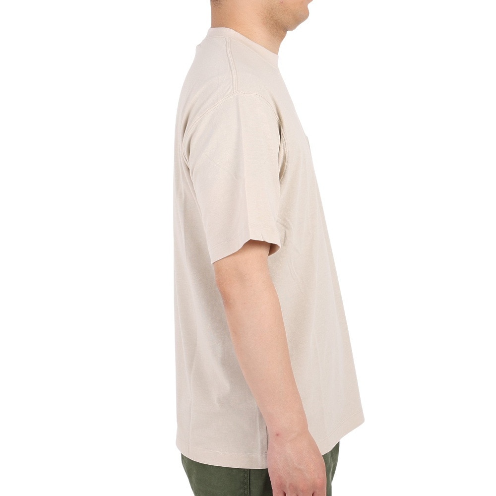 ニューバランス（new balance）（メンズ）半袖Tシャツ MT1996 ベースTシャツ AMT35026-TWF ベージュ 程よい厚地 透けにくい