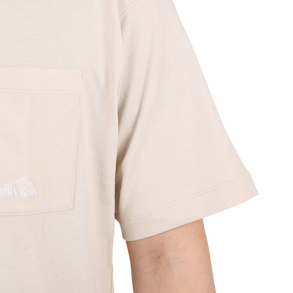 ニューバランス（new balance）（メンズ）半袖Tシャツ MT1996 ベースTシャツ AMT35026-TWF ベージュ 程よい厚地 透けにくい
