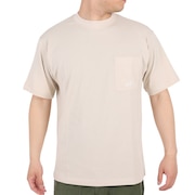 (メンズ)半袖Tシャツ MT1996 ベースTシャツ AMT35026-TWF ベージュ 程よい厚地 透けにくい