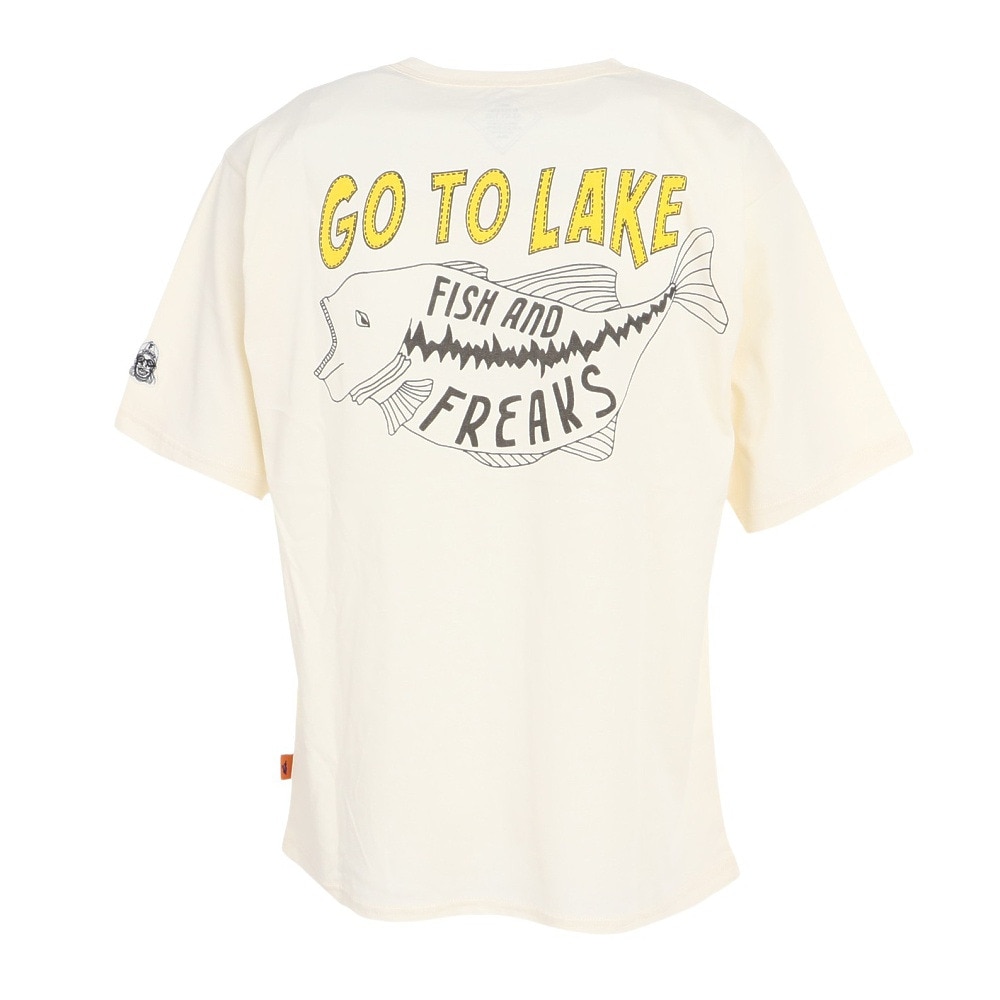 クリフメイヤー（KRIFF MAYER）（メンズ）半袖Tシャツ ウェットプロテクトTシャツ 魚 2257800-5:OFF オフホワイト