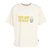 クリフメイヤー（KRIFF MAYER）（メンズ）半袖Tシャツ ウェットプロテクトTシャツ 魚 2257800-5:OFF オフホワイト