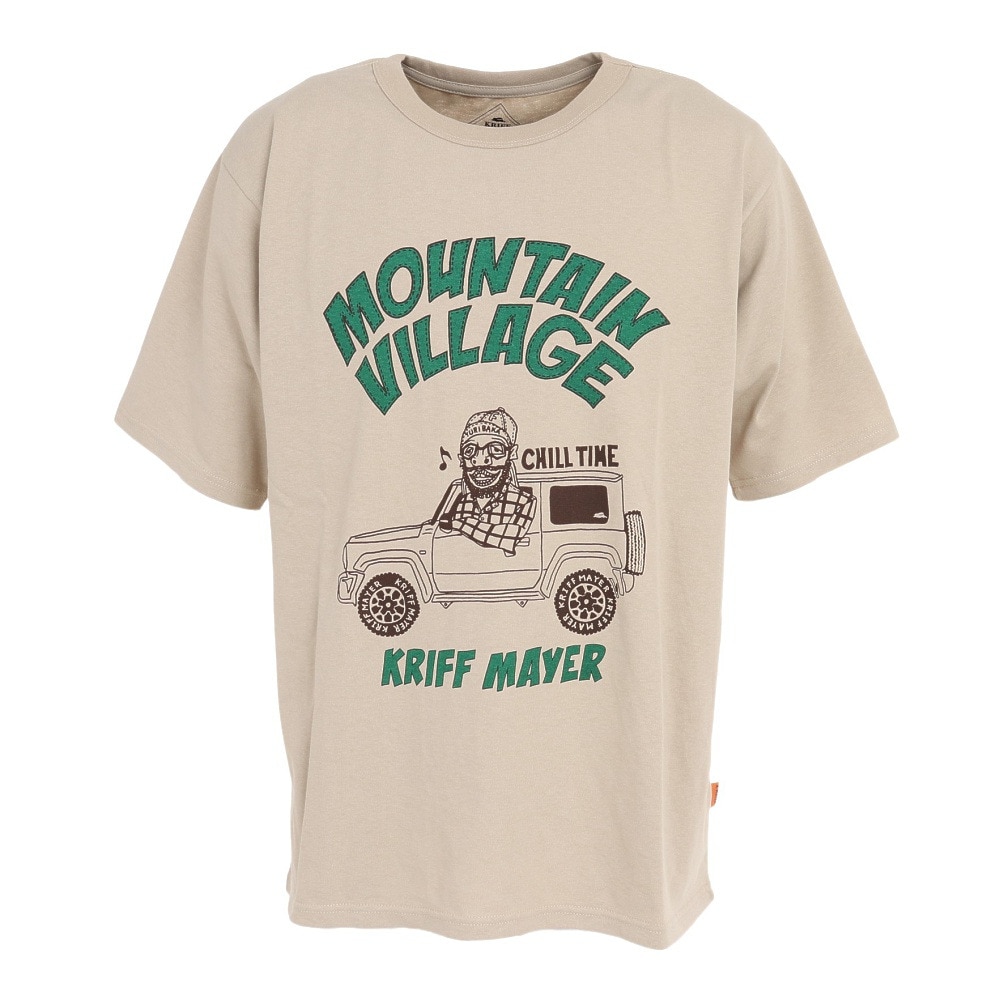 クリフメイヤー（KRIFF MAYER）（メンズ）半袖Tシャツ ウェットプロテクトTシャツ 車 2257802-20:BEIGE ベージュ