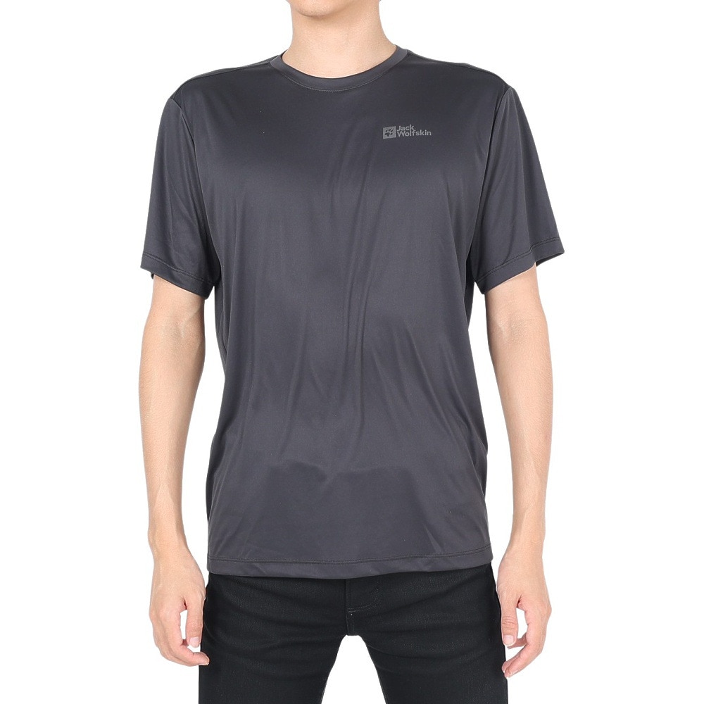 ジャックウルフスキン（JackWolfskin）（メンズ）半袖Tシャツ TECH T M Tシャツ 1807072-6350 グレー
