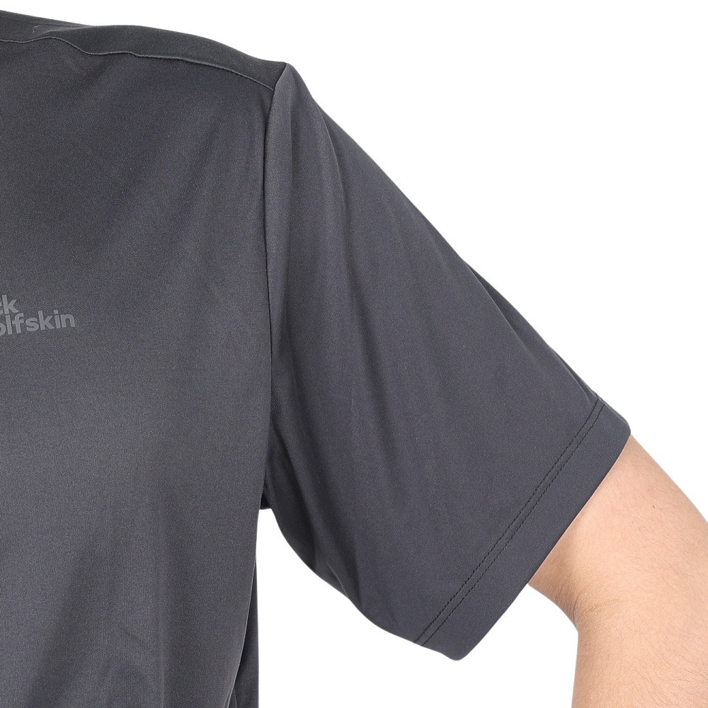 ジャックウルフスキン（JackWolfskin）（メンズ）半袖Tシャツ TECH T M Tシャツ 1807072-6350 グレー