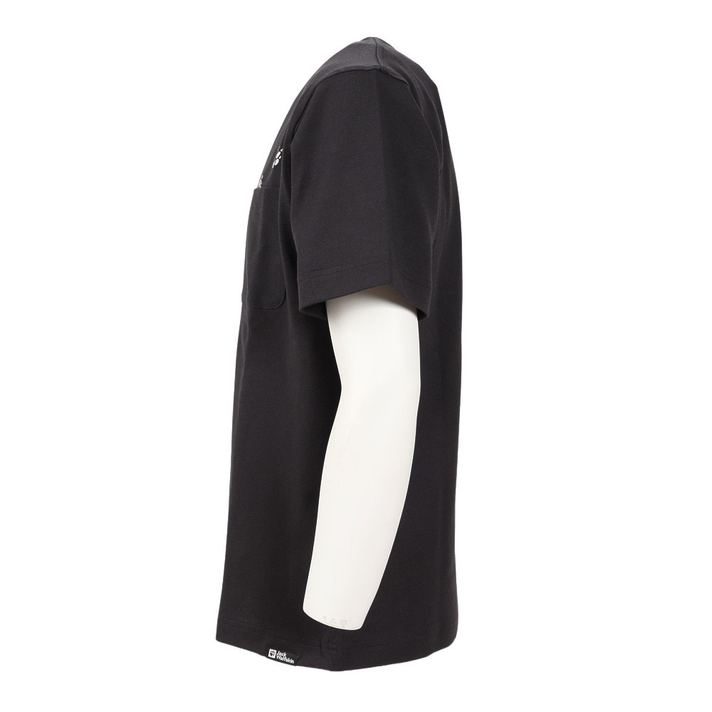 ジャックウルフスキン（JackWolfskin）（メンズ）半袖Tシャツ JP PAW IN ポケット半袖Tシャツ V2 5023432-6350 チャコールグレー