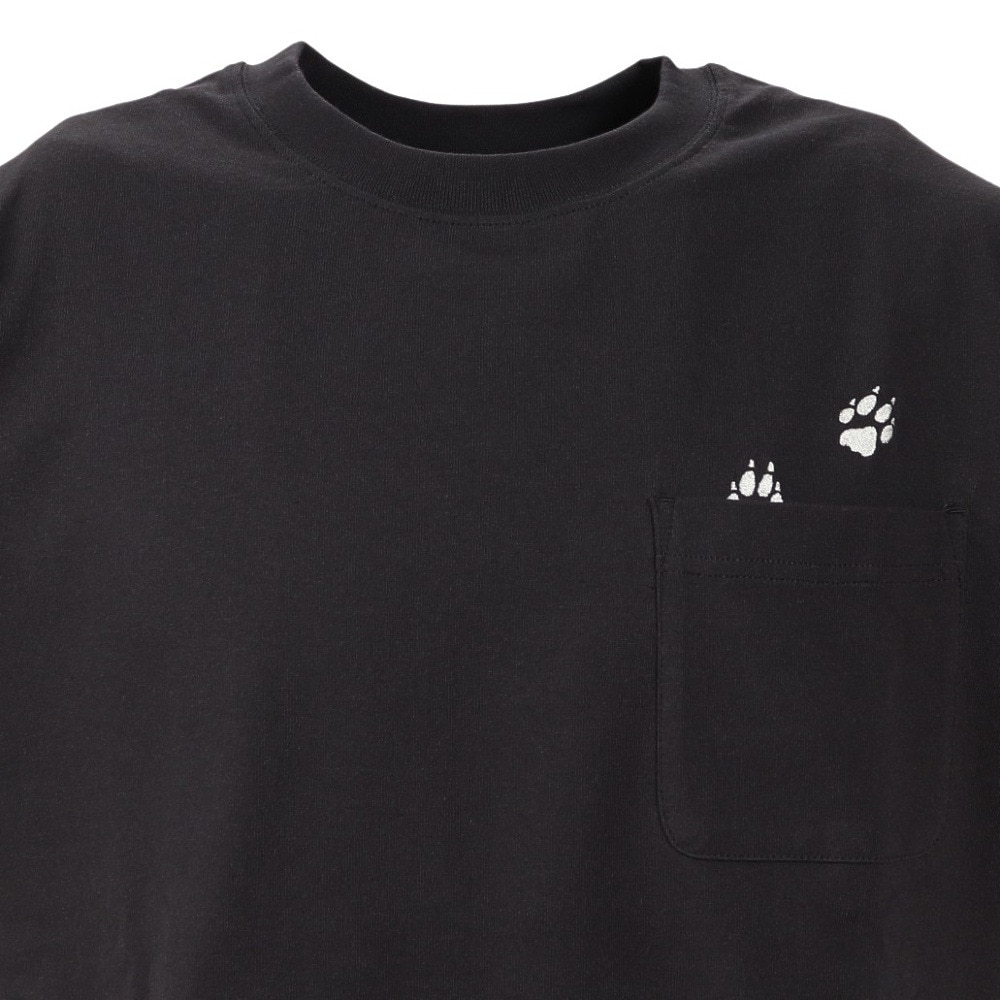 ジャックウルフスキン（JackWolfskin）（メンズ）半袖Tシャツ JP PAW IN ポケット半袖Tシャツ V2 5023432-6350 チャコールグレー