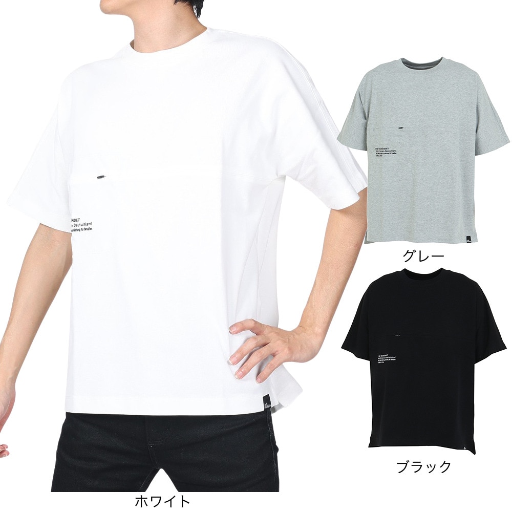 ジャックウルフスキン（JackWolfskin）（メンズ）半袖Tシャツ JP UR ENGINEER Tシャツ V2 5027752-5018 ホワイト 吸汗速乾 ポケット