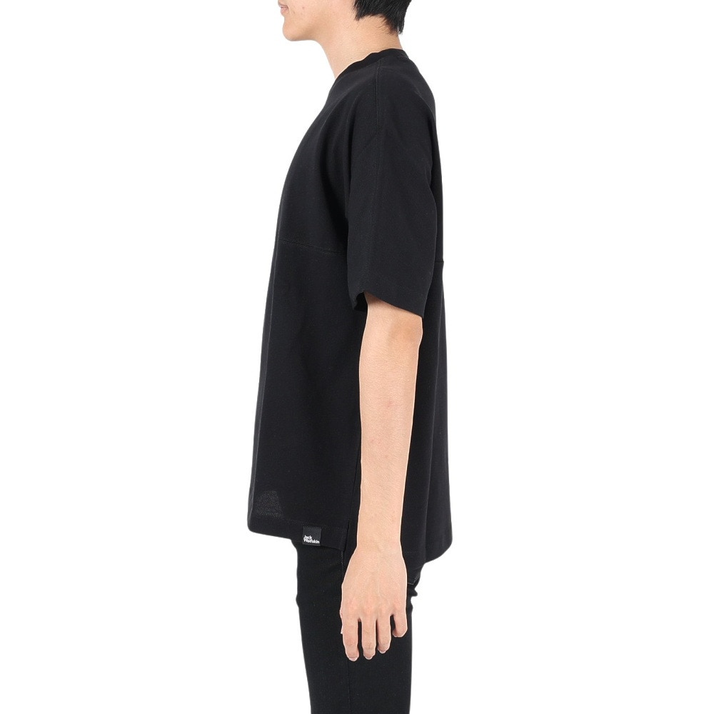 ジャックウルフスキン（JackWolfskin）（メンズ）半袖Tシャツ JP UR ENGINEER Tシャツ V2 5027752-6000 ブラック 吸汗速乾 ポケット
