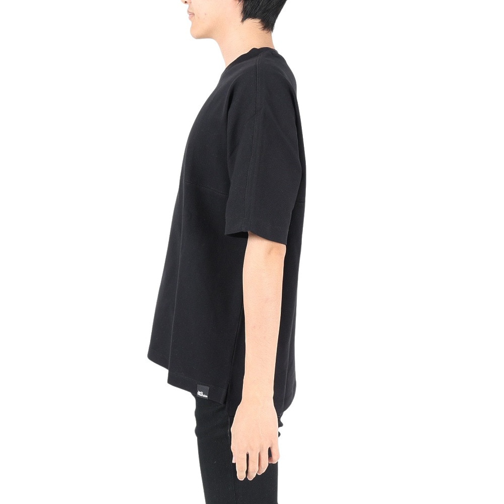 ジャックウルフスキン（JackWolfskin）（メンズ）半袖Tシャツ JP UR ENGINEER Tシャツ V2 5027752-6000 ブラック 吸汗速乾 ポケット