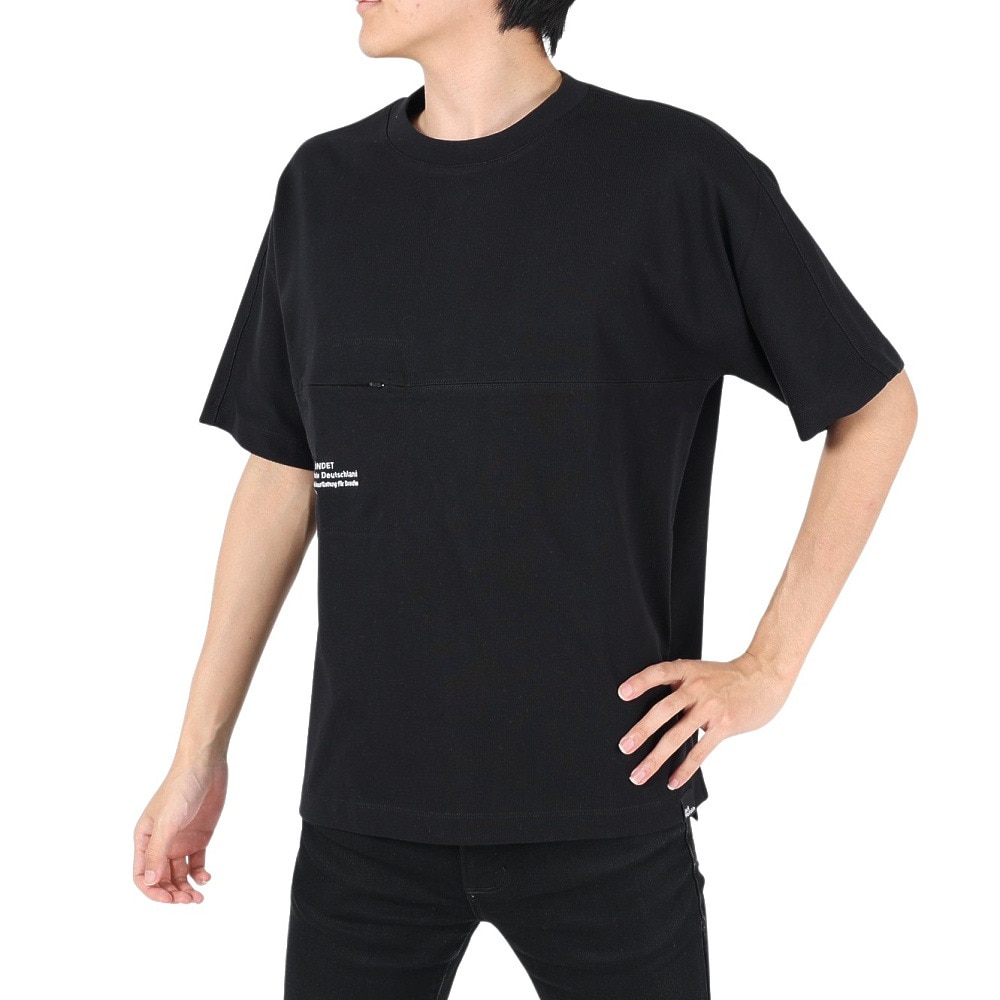 ジャックウルフスキン（JackWolfskin）（メンズ）半袖Tシャツ JP UR ENGINEER Tシャツ V2 5027752-6000 ブラック 吸汗速乾 ポケット