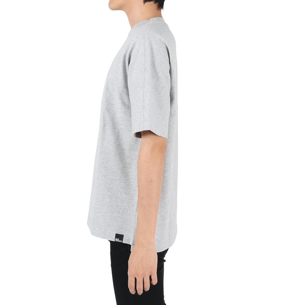 ジャックウルフスキン（JackWolfskin）（メンズ）半袖Tシャツ JP UR ENGINEER Tシャツ V2 5027752-6203 グレー 吸汗速乾 ポケット