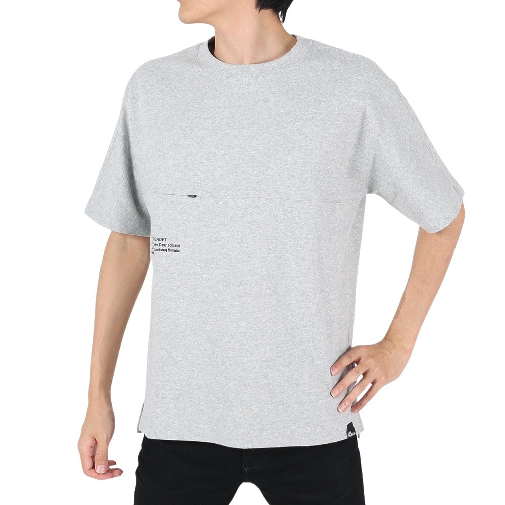 ジャックウルフスキン（JackWolfskin）（メンズ）半袖Tシャツ JP UR ENGINEER Tシャツ V2 5027752-6203 グレー 吸汗速乾 ポケット