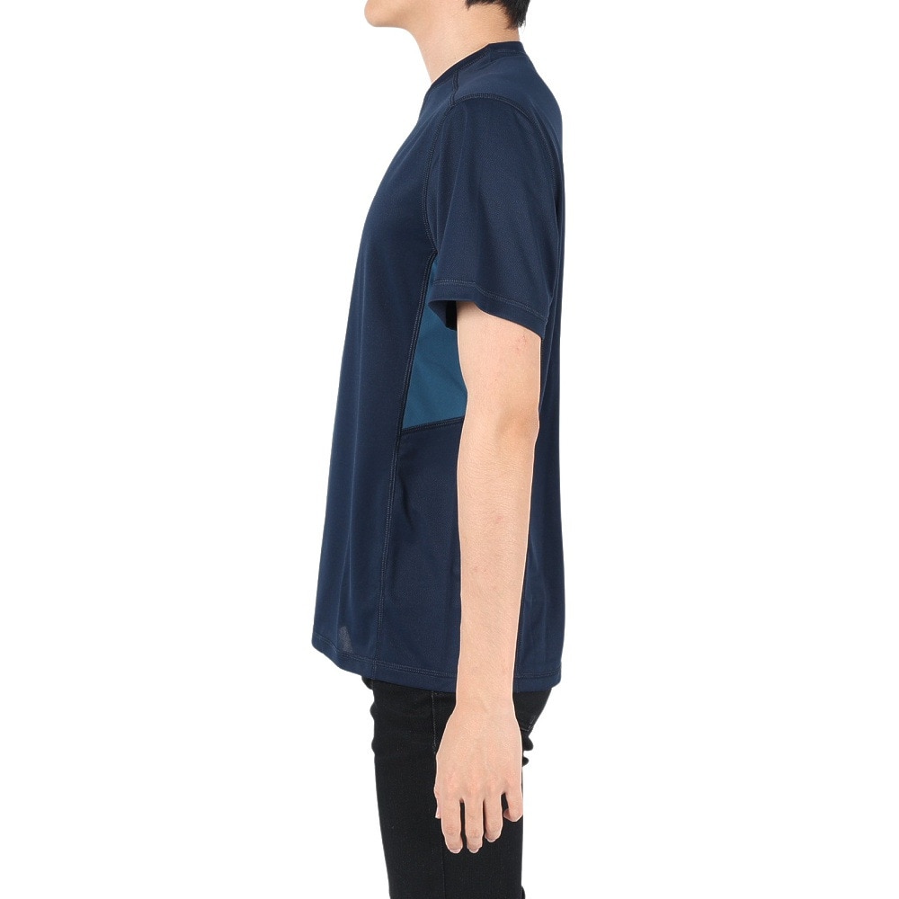 ジャックウルフスキン（JackWolfskin）（メンズ）PRELIGHT S/S M 半袖Tシャツ 5030271-1010 ネイビー
