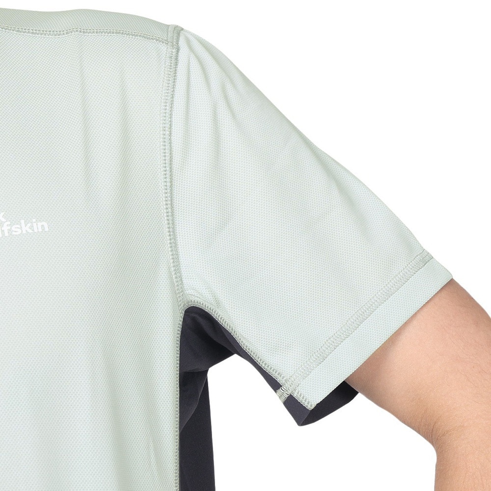 ジャックウルフスキン（JackWolfskin）（メンズ）PRELIGHT S/S M 半袖Tシャツ 5030271-6720 グレー
