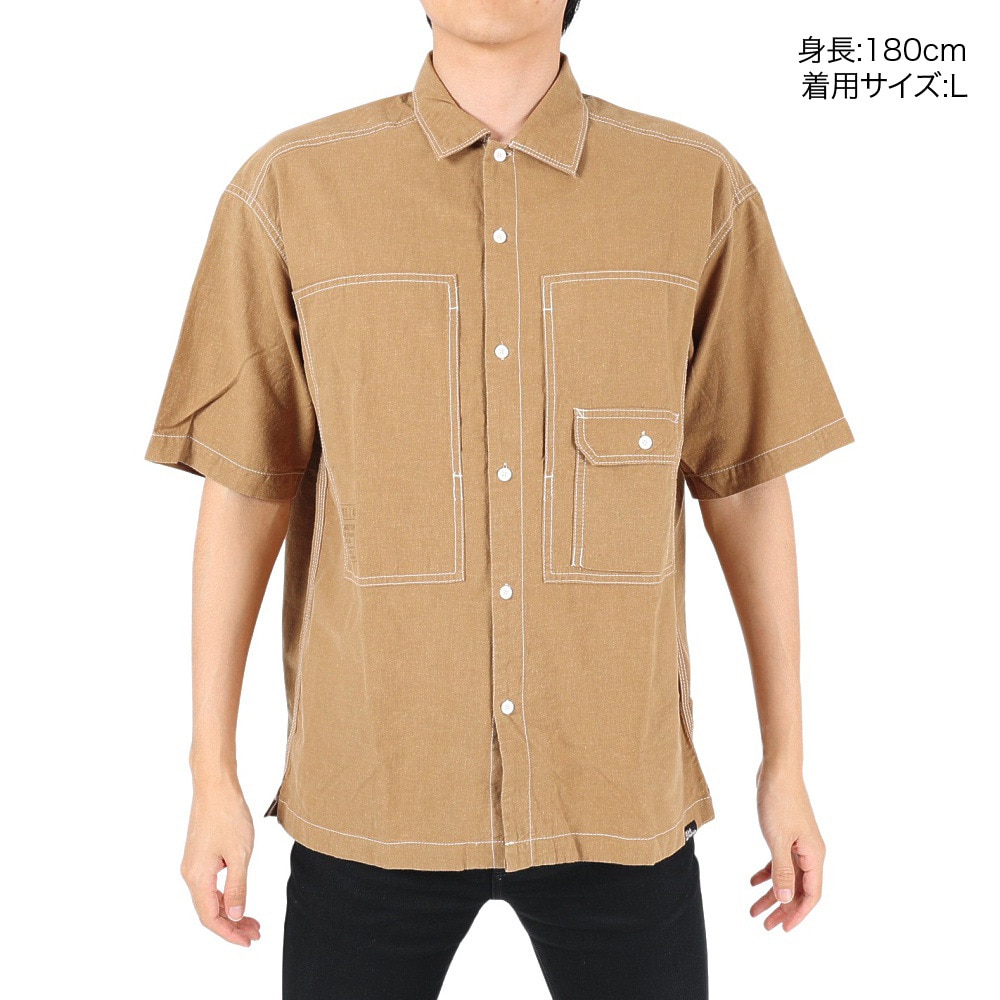 ジャックウルフスキン（JackWolfskin）（メンズ）カジュアルシャツ JP LHMP ウッドワーカーシャツ 5030721-5164 ベージュ