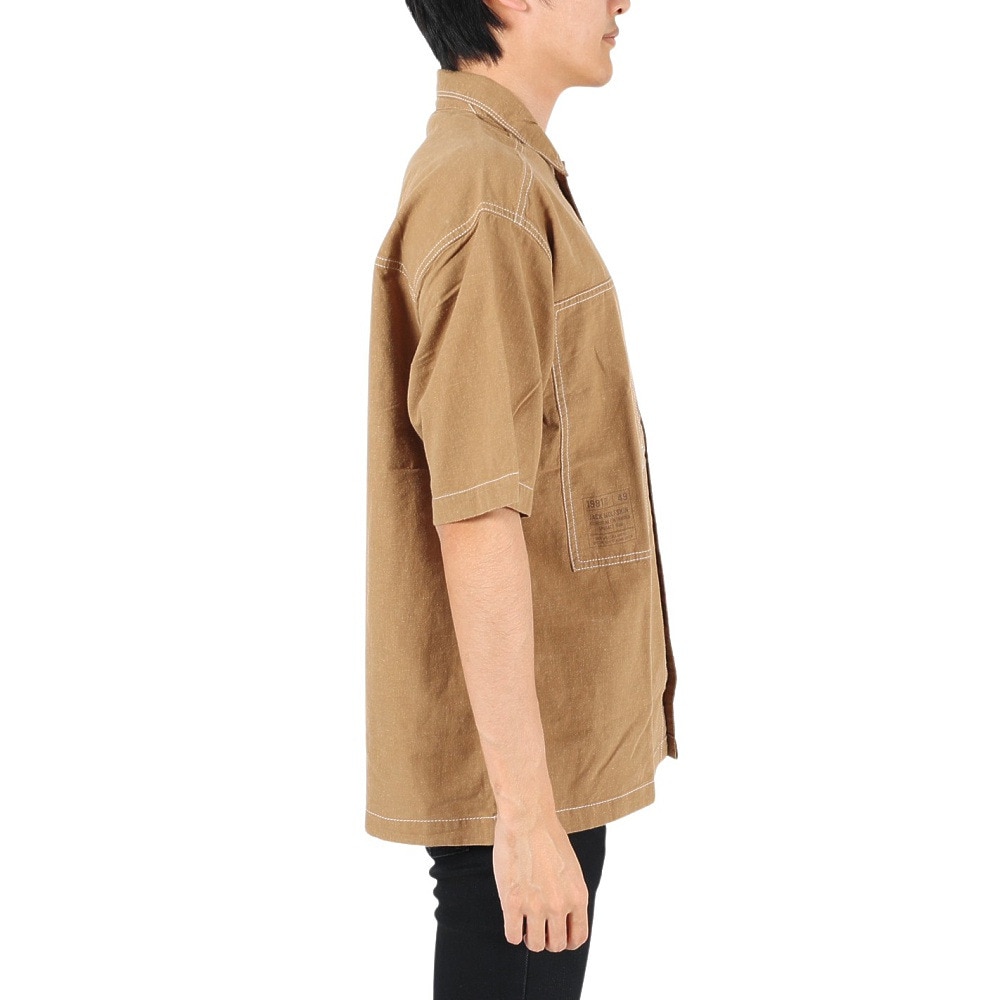 ジャックウルフスキン（JackWolfskin）（メンズ）カジュアルシャツ JP LHMP ウッドワーカーシャツ 5030721-5164 ベージュ