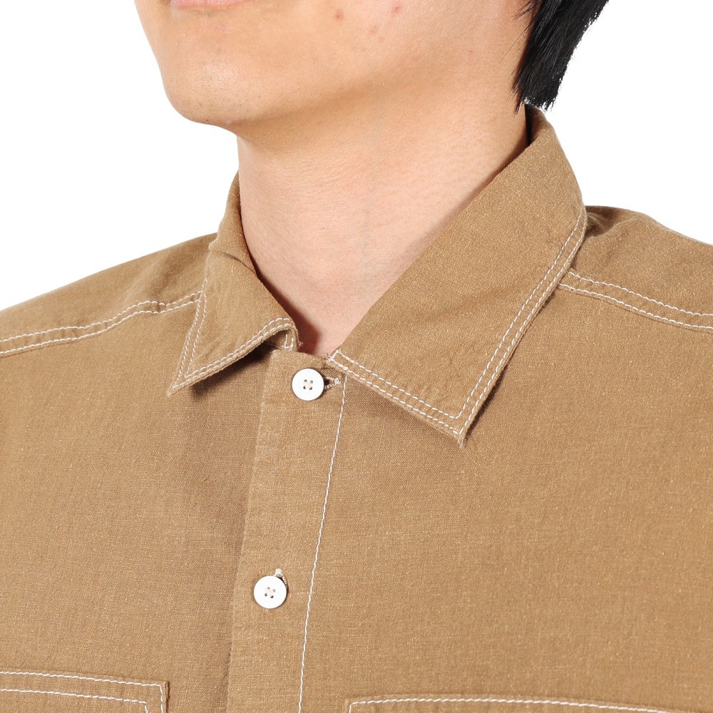 ジャックウルフスキン（JackWolfskin）（メンズ）カジュアルシャツ JP LHMP ウッドワーカーシャツ 5030721-5164 ベージュ