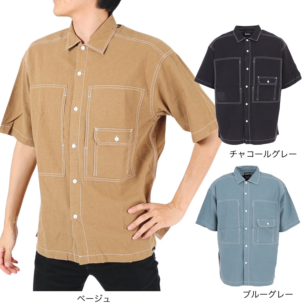 ジャックウルフスキン（JackWolfskin）（メンズ）カジュアルシャツ JP LHMP ウッドワーカーシャツ 5030721-5164 ベージュ