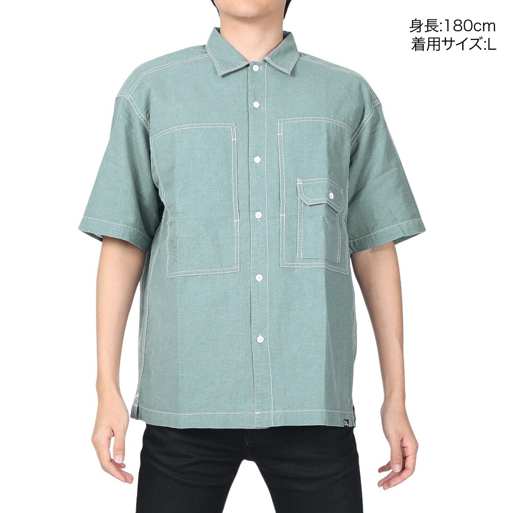 ジャックウルフスキン（JackWolfskin）（メンズ）カジュアルシャツ JP LHMP ウッドワーカーシャツ 5030721-6167 ブルーグレー
