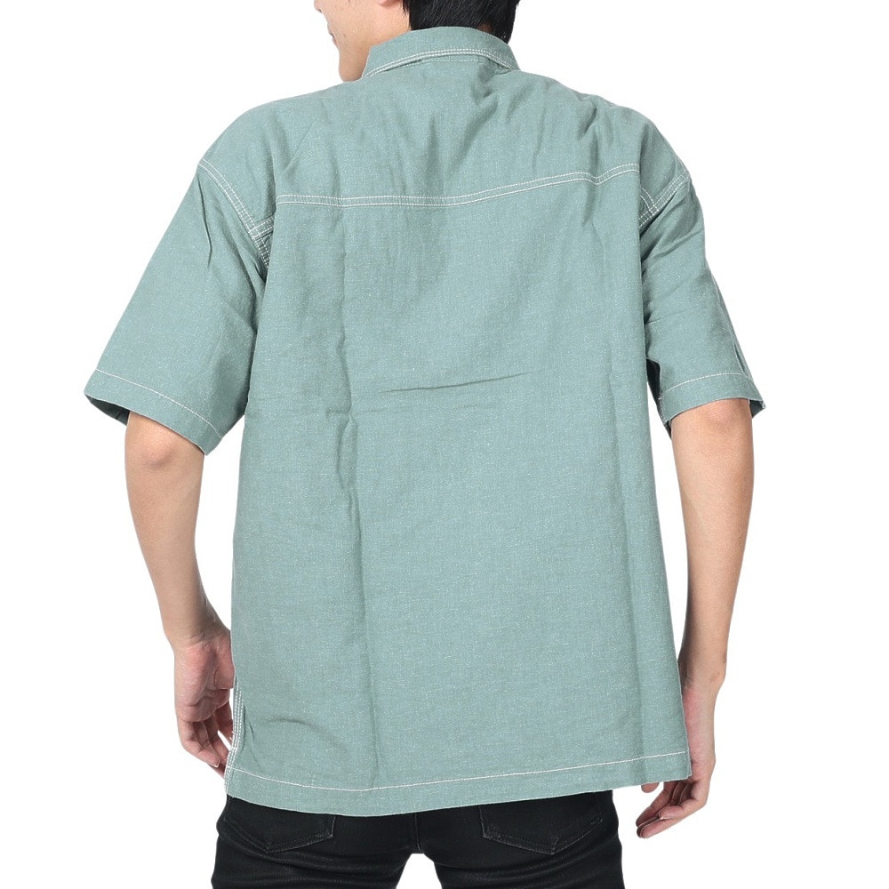ジャックウルフスキン（JackWolfskin）（メンズ）カジュアルシャツ JP LHMP ウッドワーカーシャツ 5030721-6167 ブルーグレー