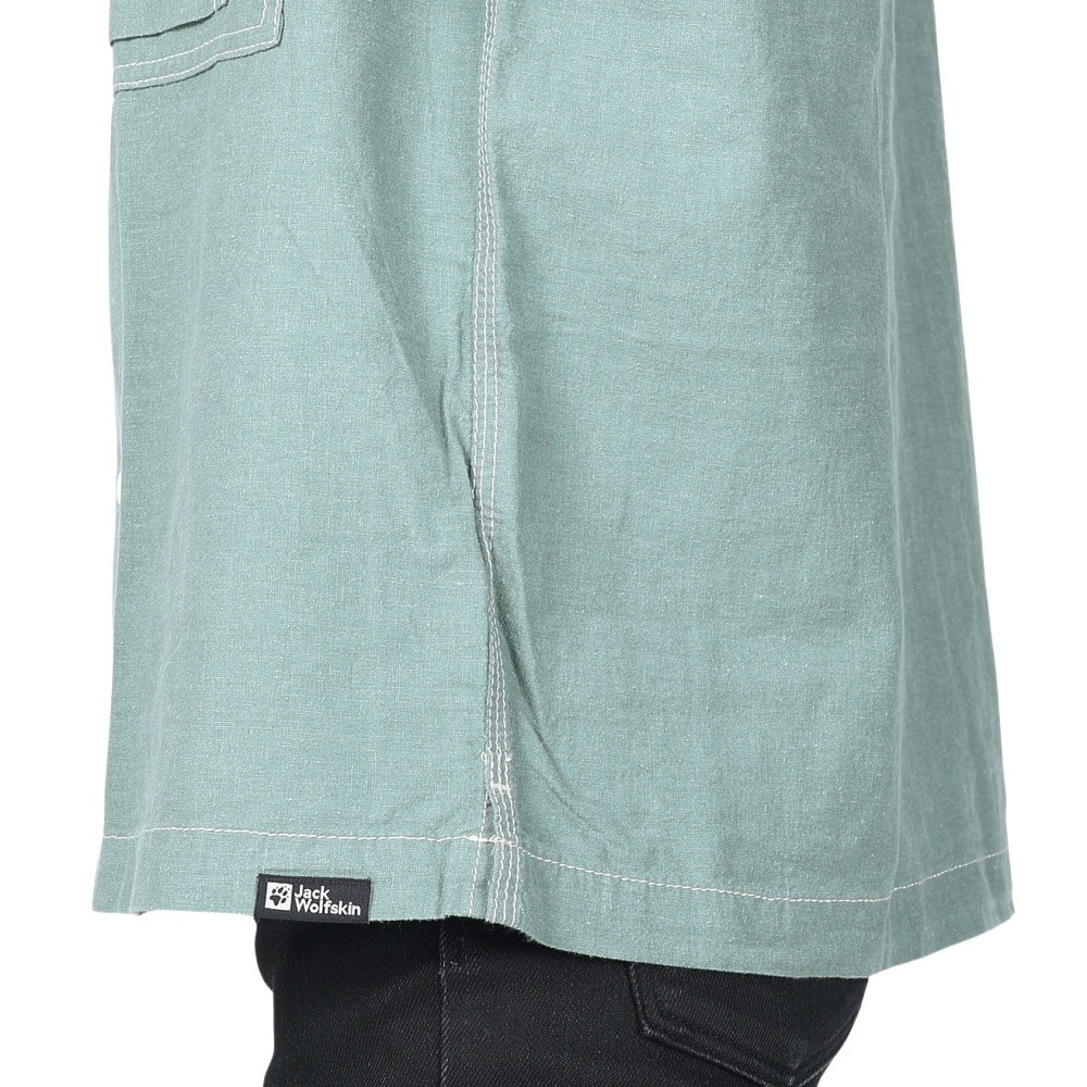 ジャックウルフスキン（JackWolfskin）（メンズ）カジュアルシャツ JP LHMP ウッドワーカーシャツ 5030721-6167 ブルーグレー