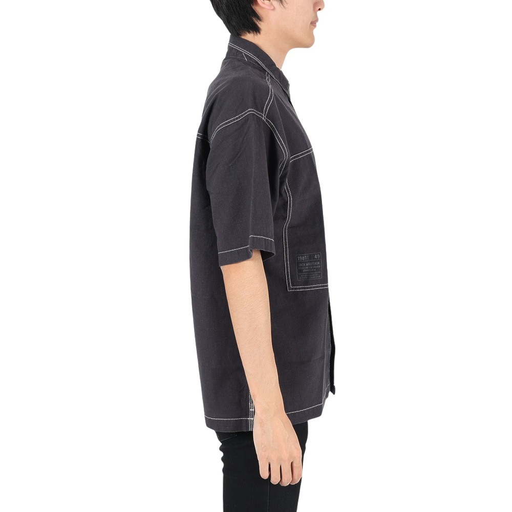 ジャックウルフスキン（JackWolfskin）（メンズ）カジュアルシャツ JP LHMP ウッドワーカーシャツ 5030721-6350 チャコールグレー