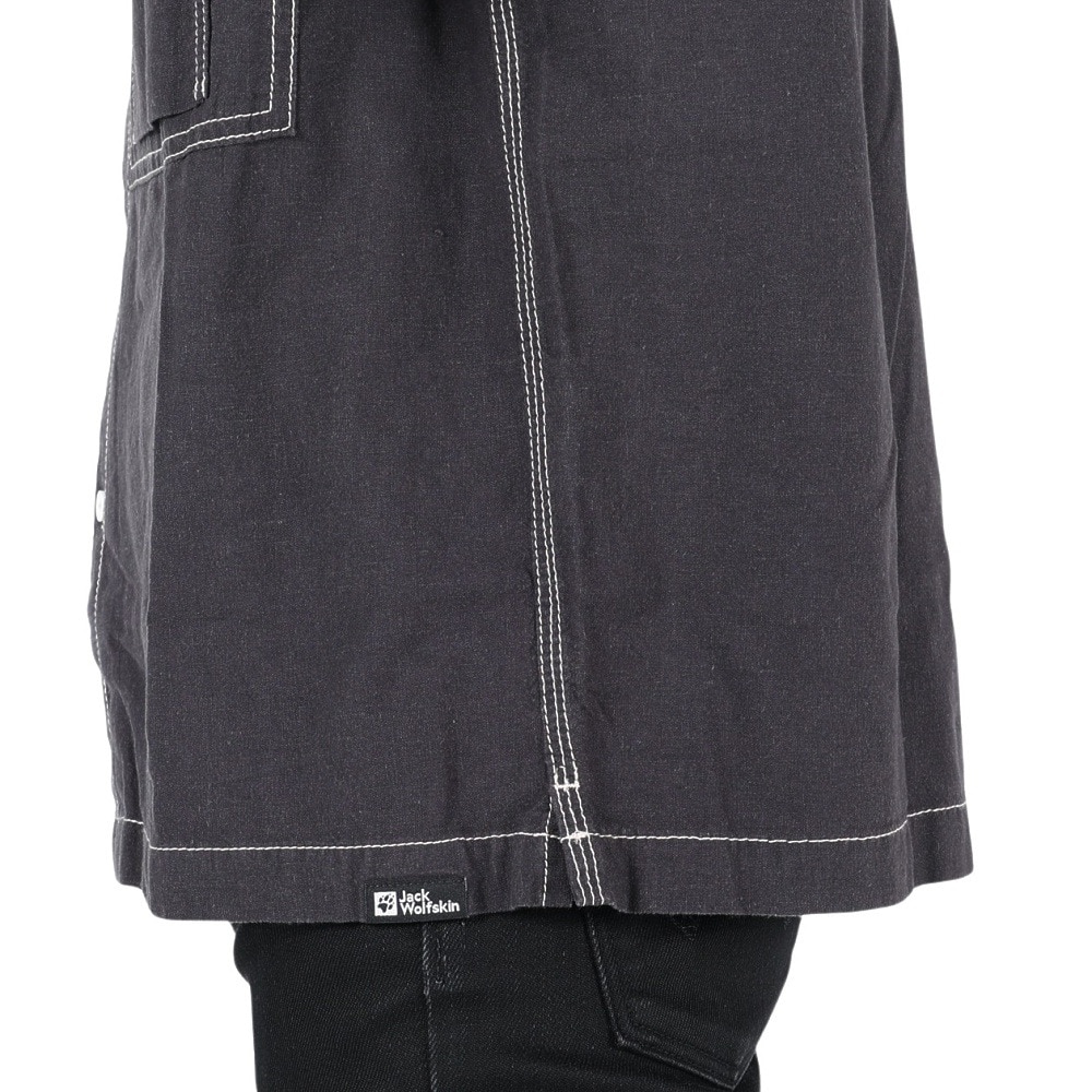 ジャックウルフスキン（JackWolfskin）（メンズ）カジュアルシャツ JP LHMP ウッドワーカーシャツ 5030721-6350 チャコールグレー