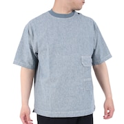 ジャックウルフスキン（JackWolfskin）（メンズ）半袖Tシャツ ヘンプ ウッドワーカーTシャツ 5031611-6167 ブルーグレー