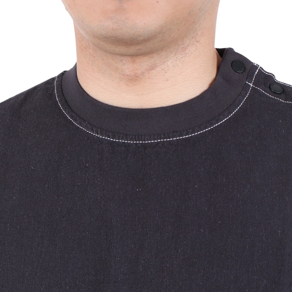 ジャックウルフスキン（JackWolfskin）（メンズ）半袖Tシャツ ヘンプ ウッドワーカーTシャツ 5031611-6350 チャコールグレー