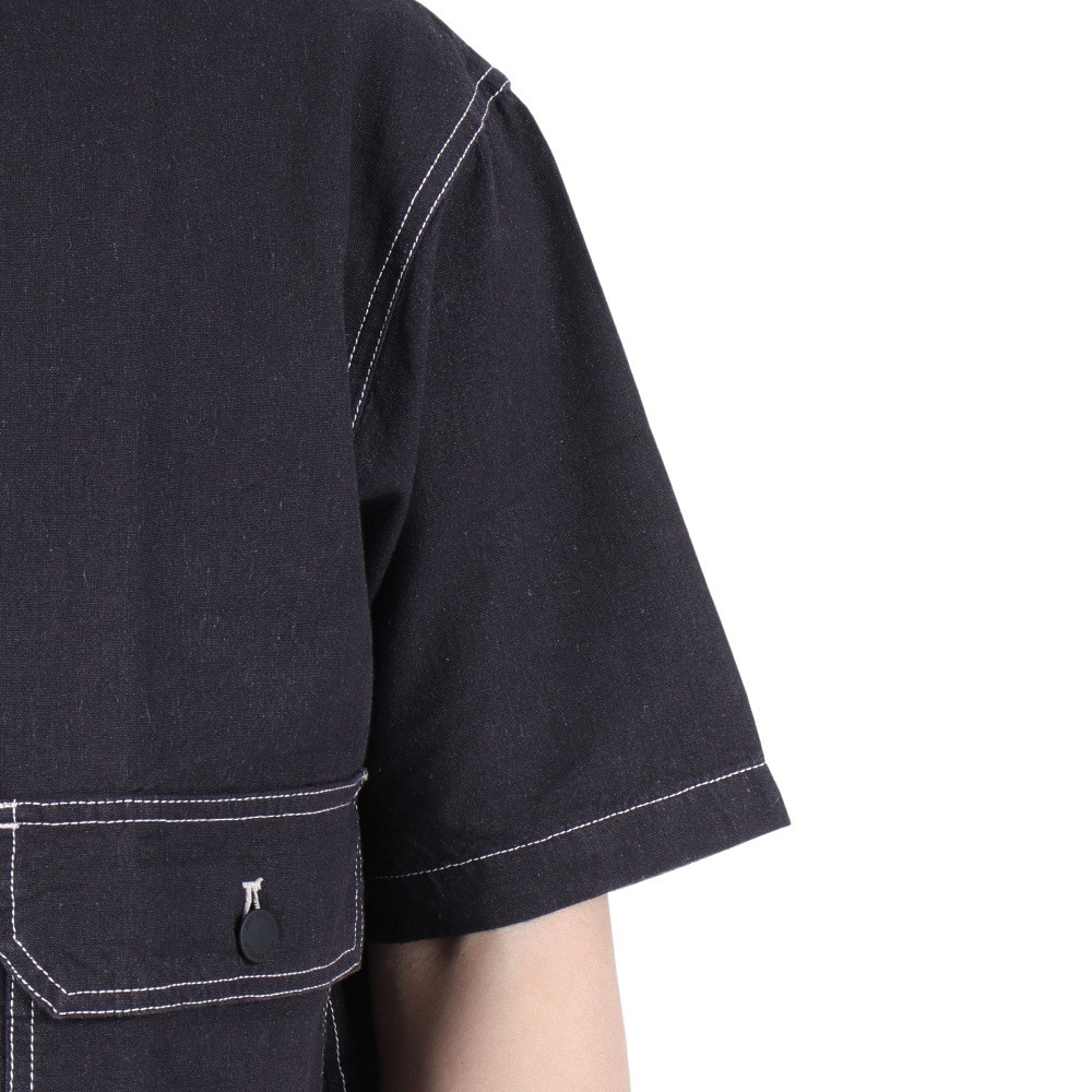 ジャックウルフスキン（JackWolfskin）（メンズ）半袖Tシャツ ヘンプ ウッドワーカーTシャツ 5031611-6350 チャコールグレー