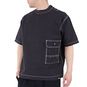 ジャックウルフスキン（JackWolfskin）（メンズ）半袖Tシャツ ヘンプ ウッドワーカーTシャツ 5031611-6350 チャコールグレー