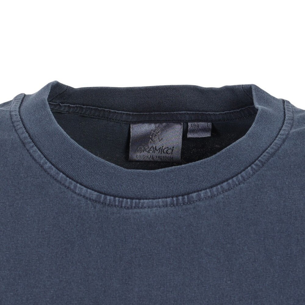 グラミチ（Gramicci）（メンズ）半袖Tシャツ ワンポイントTシャツ G301-OGJ-NAVY PIGMENT ブルーグレー