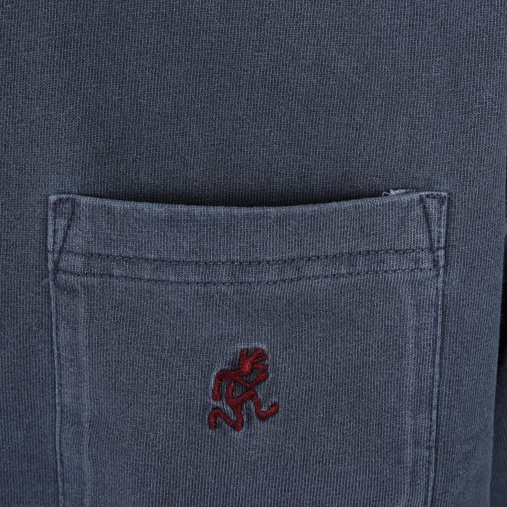 グラミチ（Gramicci）（メンズ）半袖Tシャツ ワンポイントTシャツ G301-OGJ-NAVY PIGMENT ブルーグレー