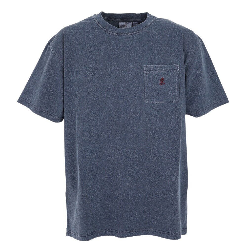 グラミチ（Gramicci）（メンズ）半袖Tシャツ ワンポイントTシャツ G301-OGJ-NAVY PIGMENT ブルーグレー