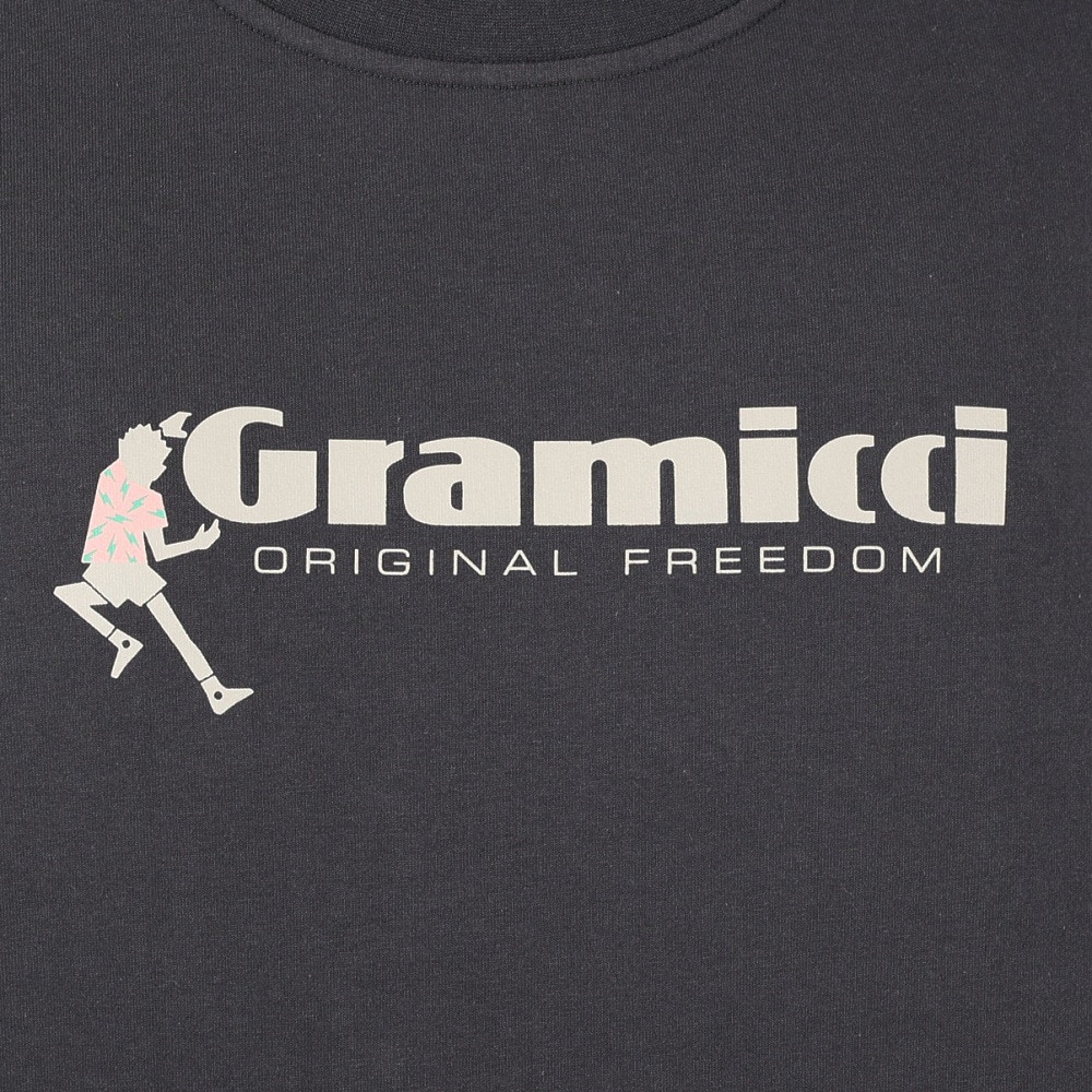 グラミチ（Gramicci）（メンズ）半袖Tシャツ ダンシングマンTシャツ G3SU-T045-VINTAGE BLACK ダークグレー