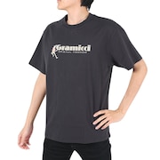 グラミチ（Gramicci）（メンズ）半袖Tシャツ ダンシングマンTシャツ G3SU-T045-VINTAGE BLACK ダークグレー