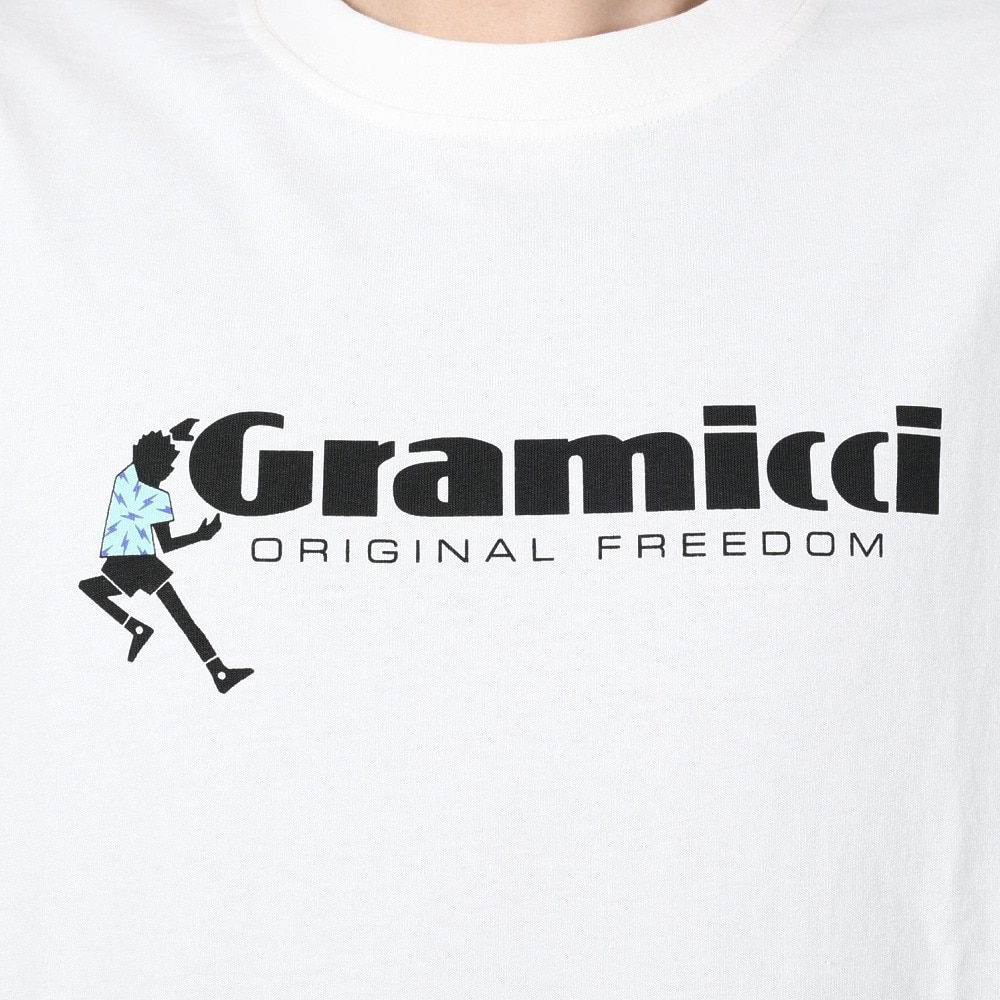 グラミチ（Gramicci）（メンズ）半袖Tシャツ ダンシングマンTシャツ G3SU-T045-WHITE ホワイト