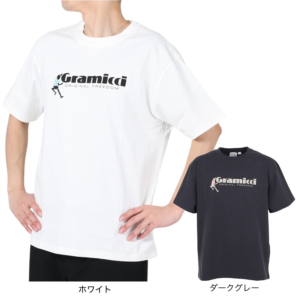 グラミチ（Gramicci）（メンズ）半袖Tシャツ ダンシングマンTシャツ G3SU-T045-WHITE ホワイト