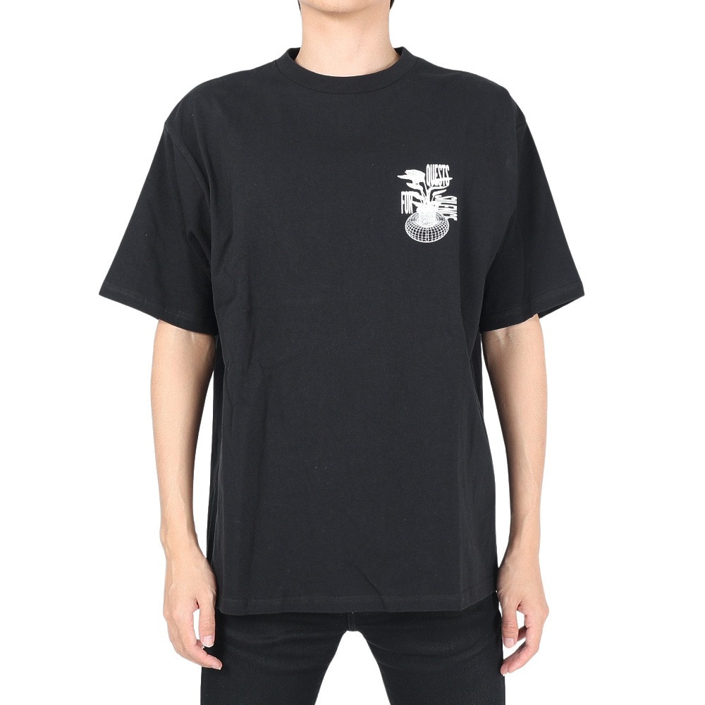 マナスタッシュ（MANASTASH）（メンズ）半袖Tシャツ Ci Tee QUESTS 792-3134039 BLK ブラック